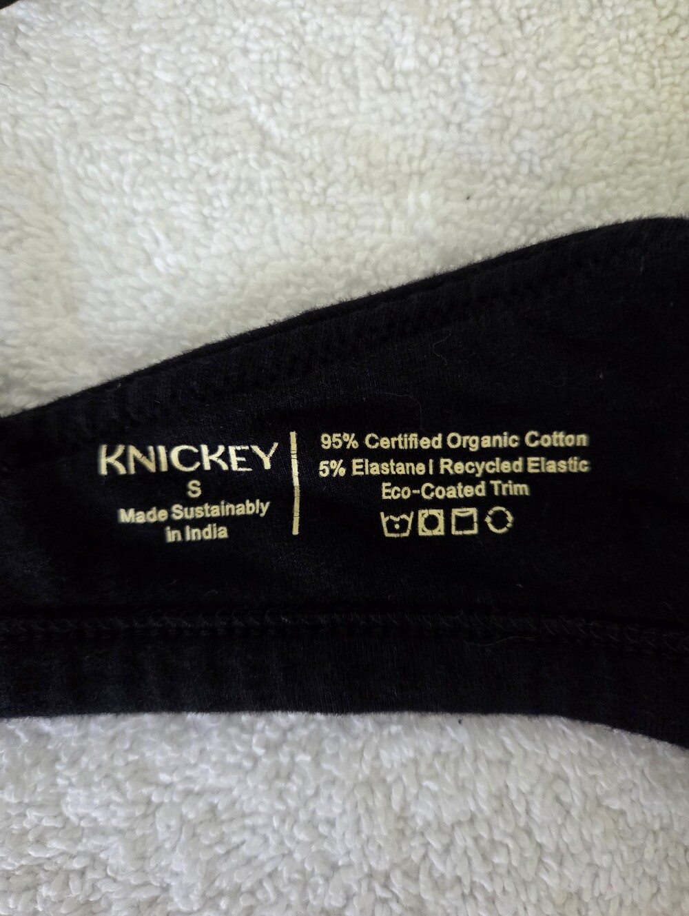 Knickey Triangle Bralette Women's Size Small Bundle Of 3 Organic Cotton - Picture 11 of 12